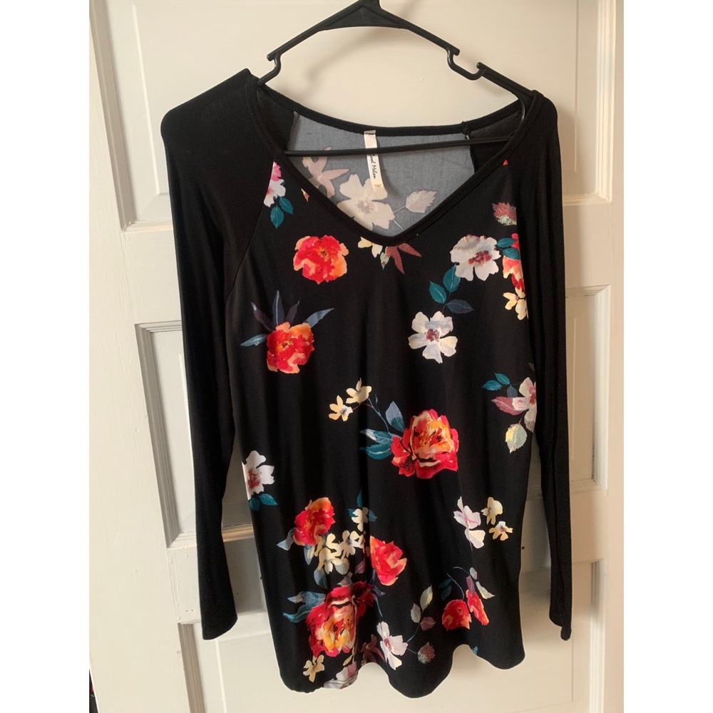 Floral long sleeve shirt